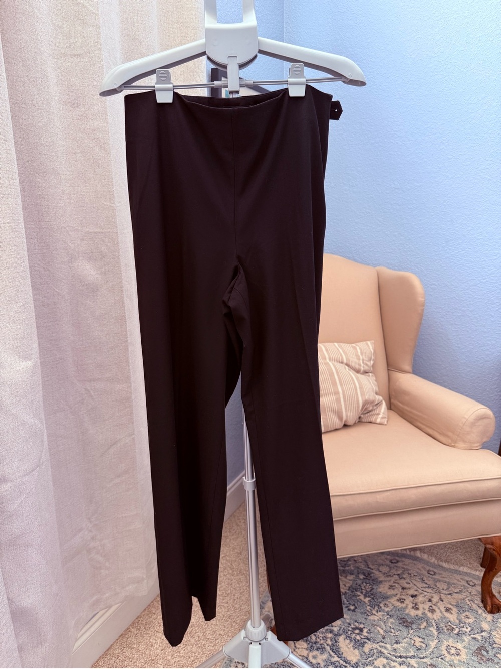 Talbots Black Wide Leg Straight Pants Size 12 - Picture 5 of 5